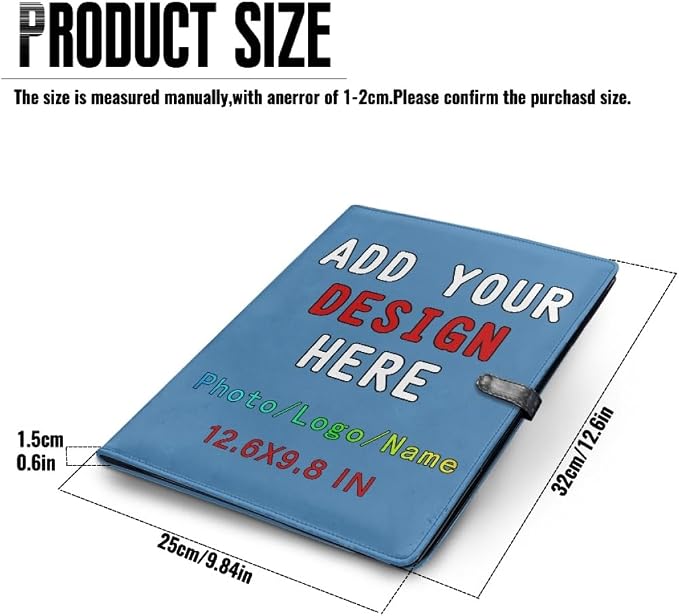 Personalized Padfolio with Logo Photo Name, Custom Business Portfolio Folder - Image 4