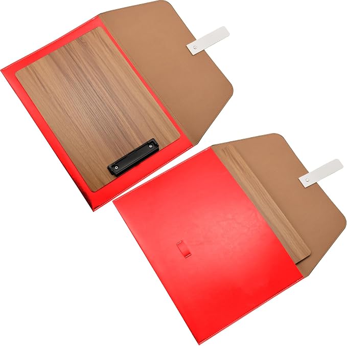 PU Leather A4 File Folder Large Document Holder Waterproof Envelope Folder Case - Image 6