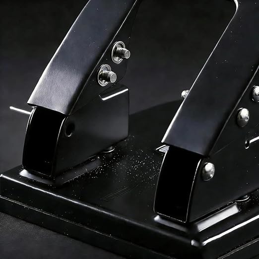 Two Hole Punch | 30 Sheet Capacity, Adjustable Guide, Heavy-Duty Metal Puncher - Image 4