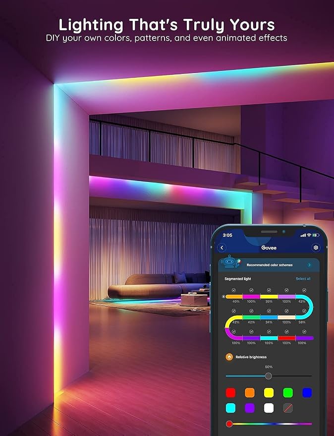 Govee RGBIC LED Strip Lights, 32.8ft Smart LED Lights - Image 6