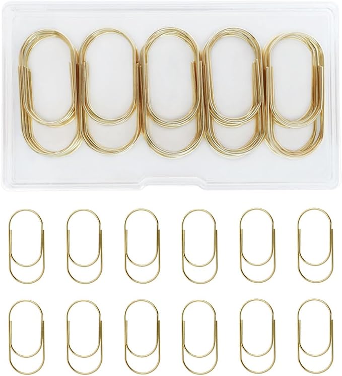 50 Pcs Jumbo Paper Clips, 2 Inch Large Paper Clips by Unknown