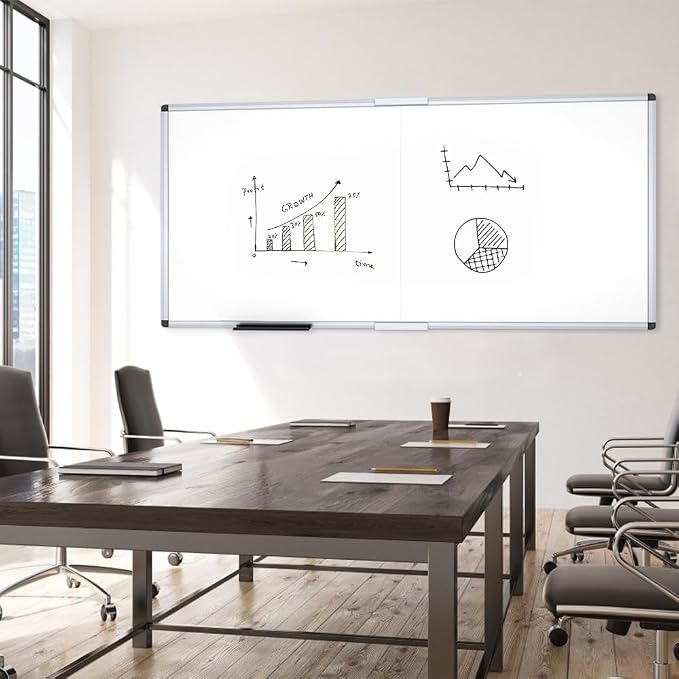 VIZ-PRO Magnetic Dry Erase Board, 72 X 48 Inches, Foldable Wall-Mounted - Image 5