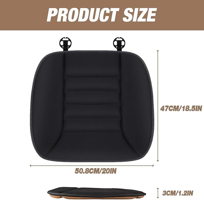 MYFAMIREA Car Seat Cushion Pad 1.2" Thick Comfort Seat Protector - Image 9