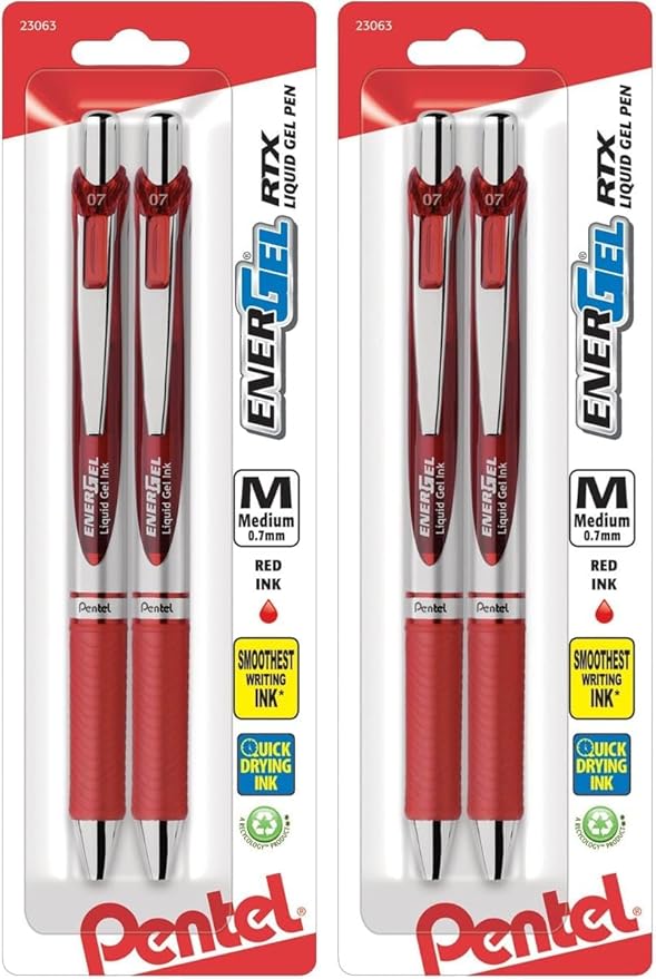 Pentel EnerGel Deluxe RTX Retractable Liquid Gel Pen, Metal Tip by PentelofAmerica