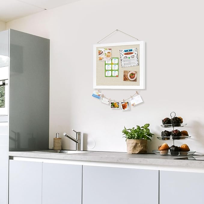 Double-Sided Small Wood Framed Cork Board - Image 7