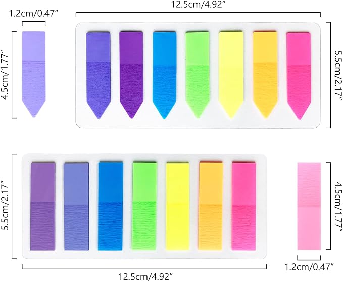 560PCS Page Markers Sticky Index Tabs Book Annotation Bookmark Notes Small Pop - Image 3