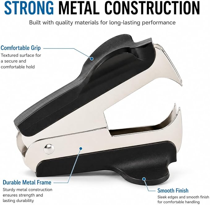 3 Pack Staple Remover Tool, Compact Metal Staple Puller - Image 5