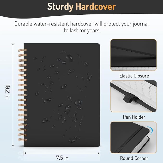 Forvencer Lined Spiral Journal Notebook - Image 2