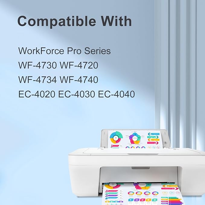 TEINO 802XL Ink Cartridges Combo Pack for Epson Printer Remanufactured Replacement for Epson 802 802XL Ink Cartridges for Epson Workforce Pro WF-4730 WF-4720 WF-4734 WF-4740 EC-4020 EC-4030 (4-Pack)-DeskLoop Office