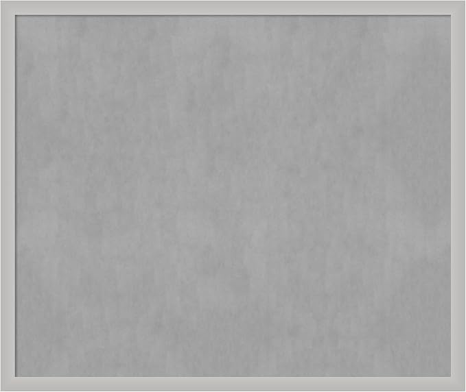 Amanti Art Silver Framed Magnetic Board 43x51 Oversize Vision Board by AmantiArt