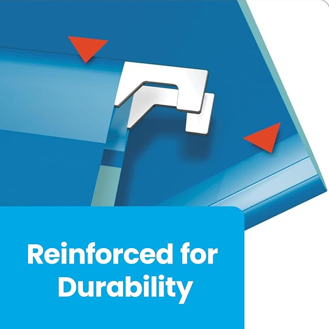 Pendaflex Reinforced Hanging File Folders, Letter Size, 1/5 Cut - Image 3