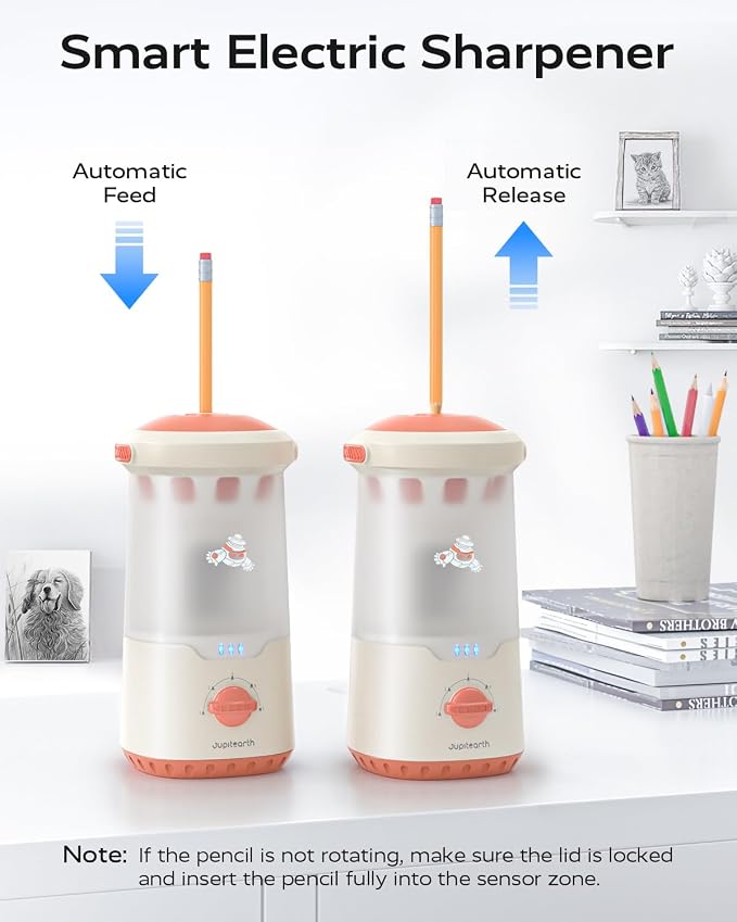 JUPITEARTH Electric Pencil Sharpener - Image 2