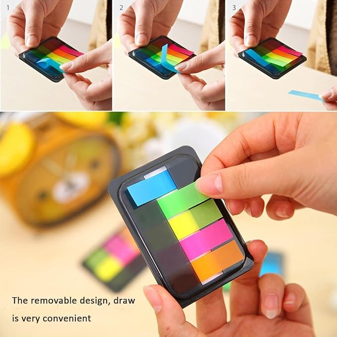 300PCS Sticky Index Tabs, Transparent Sticky Page Markers Notes, Book Markers - Image 5