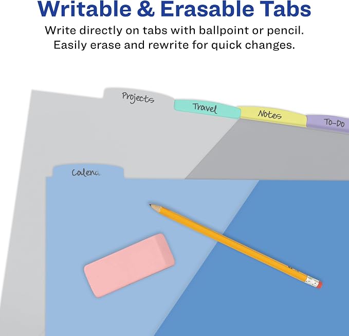 Avery Write & Erase Pocket Plastic Dividers - Image 5