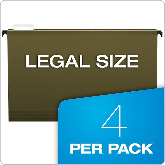 Pendaflex SureHook Hanging File Folders, Legal Size, Standard Green - Image 7