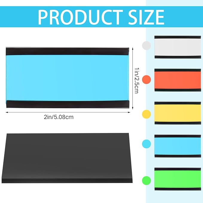 Seajan Magnetic Label Holders Channel Cardholders Magnetic Name Plate Tags - Image 4