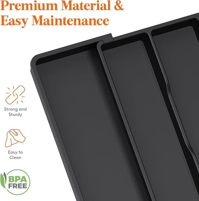 Lifewit Utensil Organizer for Kitchen Drawers, Expandable Cooking Utensil Tray - Image 7