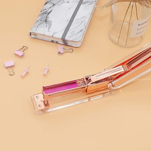 NatSumeBasics 3000 Rose Red Staples 26/6 Standard Colored Staple Refill - Image 7