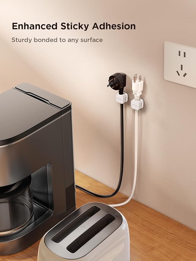 6 Pack Magnetic Cord Holder, Cord Organizer Cable Clip - Image 6