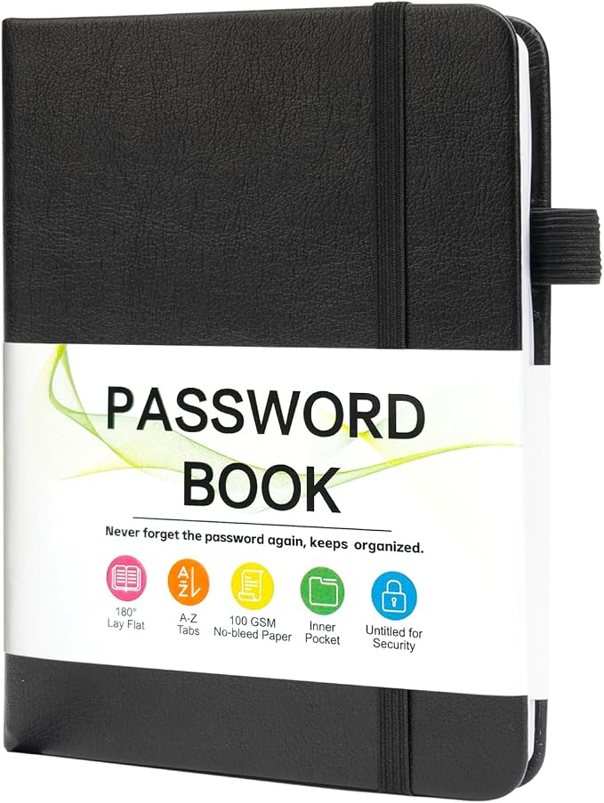 Password Keeper Book with Alphabetical Tabs，4.3"x5.7" Small Password Books by Unknown