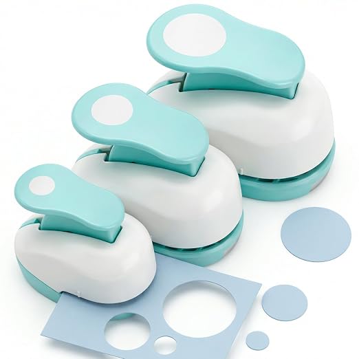 LOVEINUSA 3PCS Circle Hole Punch, Different Size（1+ 5/8 + 3/8 Inch） of by LoveInUsa