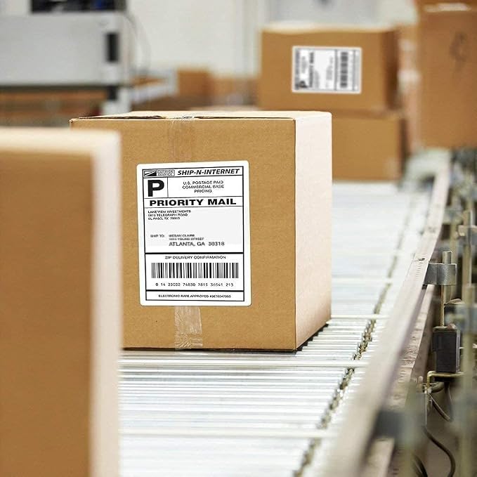 Shipping Labels with Rounded Corner, 8.5 x 5.5 Inches Half Sheet Self Adhesive - Image 4