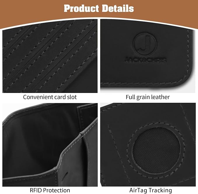 Jack&Chris Genuine Leather Handmade Passport Holder - Image 4