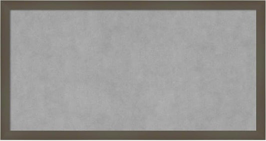 Amanti Art Grey Framed Magnetic Board 13x25 Small Vision Board by AmantiArt