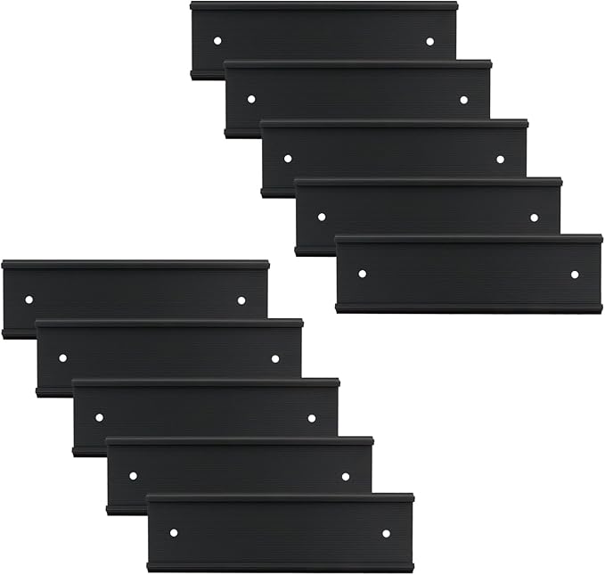 Antrader 10Pcs Name Plate Holders, Aluminium Alloy Name Plates, Sliding Room by Antrader
