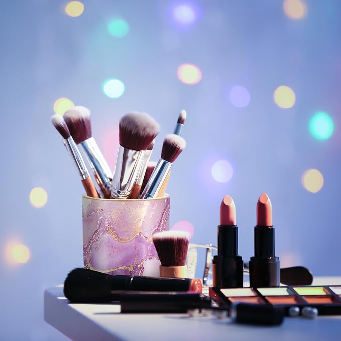 Pen Holder for Desk, Cute Ceramic Pencil Holder, Pen Cup Marker Holder Makeup - Image 5