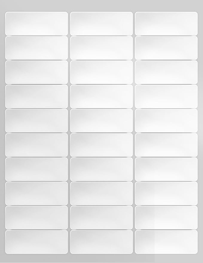 enKo 1 x 2-5/8 Inch 30 Up Return Mailing Address Labels White Printable FBA Labels (900 Sheets, 27,000 Labels)