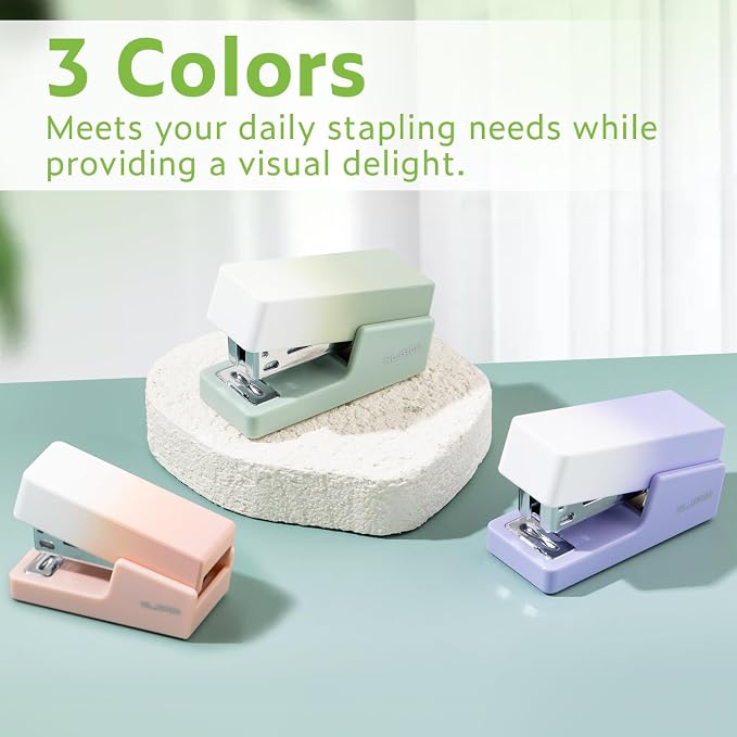 NUSIGN Mini Stapler with 830 Staples, Small Cute Desk Staplers, 25 Sheet - Image 6