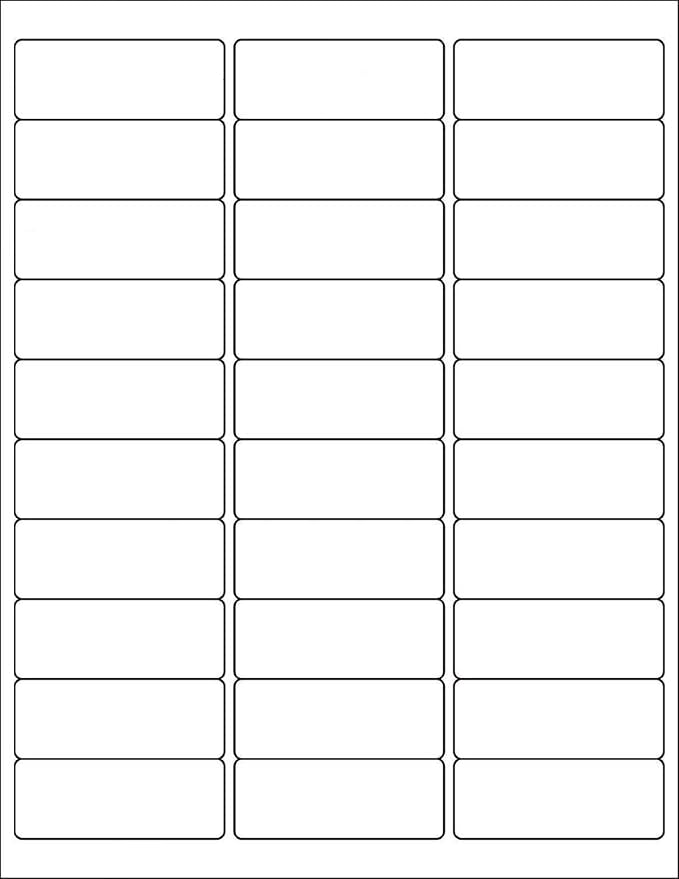BESTEASY 30-up 1000 Sheets 1" X 2-5/8" Address Shipping Labels by BESTEASYLABELPRINTER