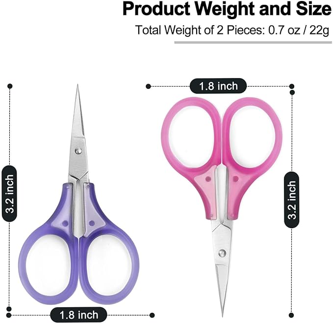 SCAIKTIG Small Craft Scissors, Sharp Scissors all Purpose, Straight Fine Tips - Image 7