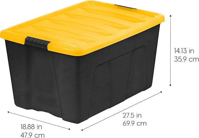 IRIS USA 94 Qt Stackable Plastic Storage Bins - Image 2