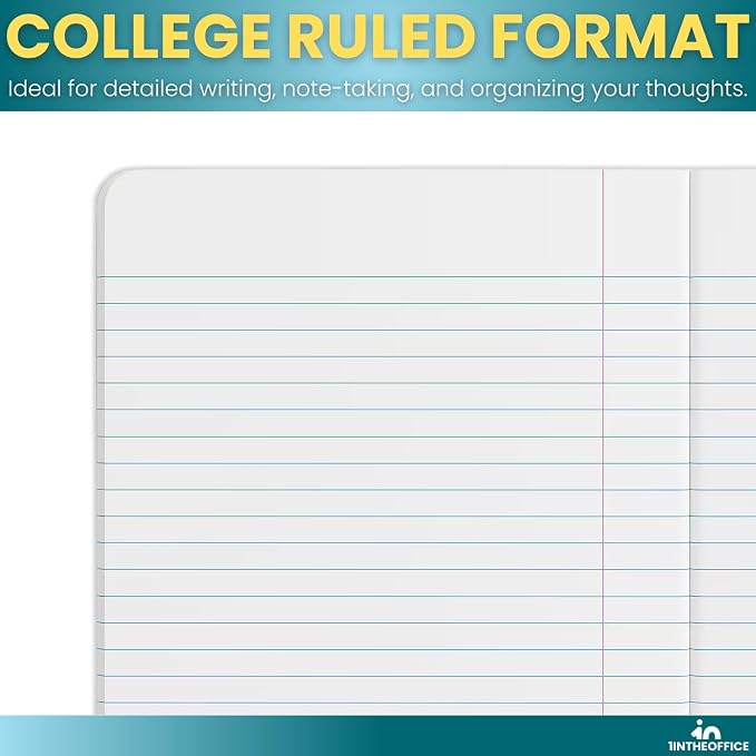 1InTheOffice Composition Notebooks College Ruled, Composition Book, College - Image 4