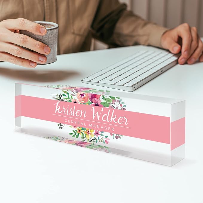 Desk Name Plate Personalized, Custom Name Plates - Image 4