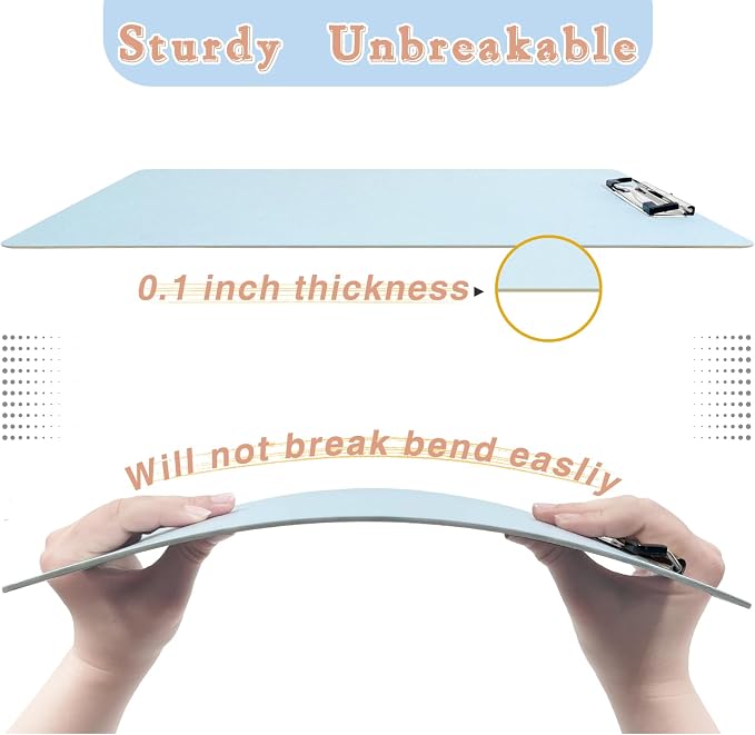 4 Pack Plastic Clipboards Multiple Colors Clip Boards - Image 4
