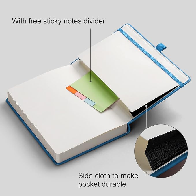 AHGXG Thick Notebook College Ruled, 320 Numbered Pages Lined Journal - Image 5