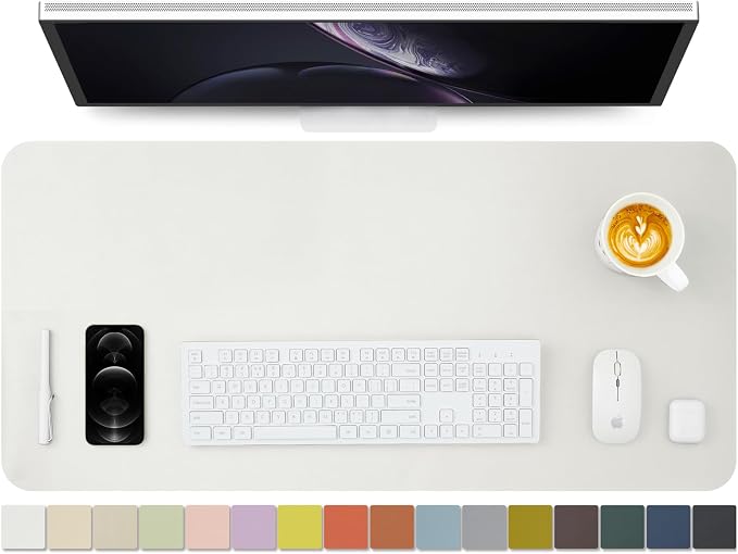 HOMIEAZICOZI Leather Desk Mat by HOMIEAZICOZI