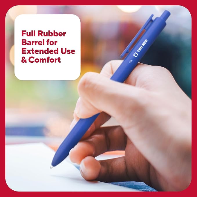 TRU RED Retractable Gel Pens, Fine Point 0.5mm, 12 Pack – Quick‑Dry Pens - Image 5