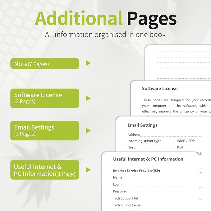 Password Book with Alphabetical Tabs, Password Keeper Book - Image 5