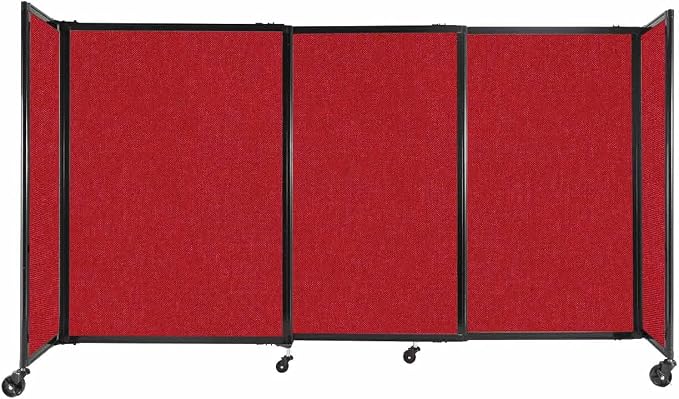 Versare Straightwall Sliding Portable Wall Partition | Freestanding Office by VERSARE