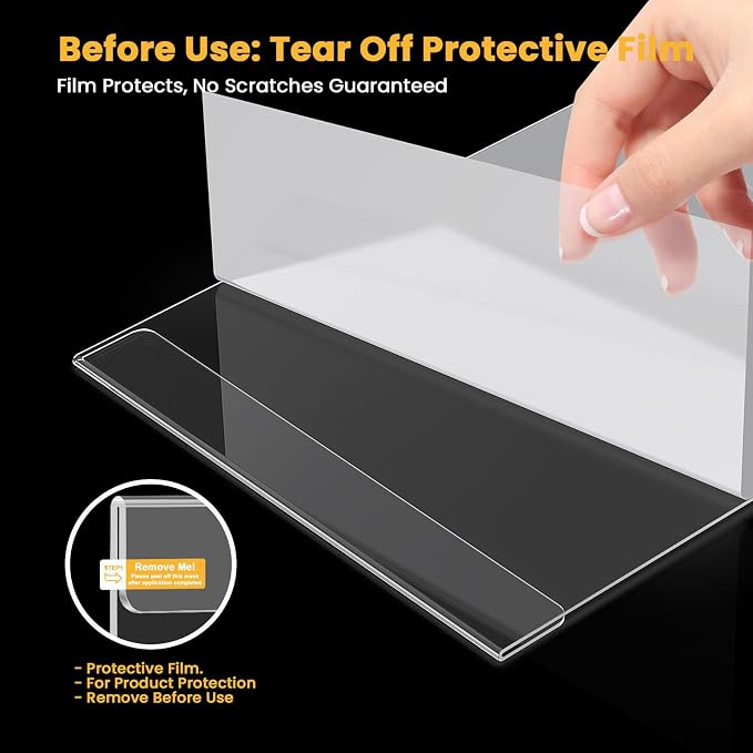 20 Pack Acrylic Sign Holder 8.5 x 11 Wall Mount, Plastic Paper Picture Acrylic - Image 8