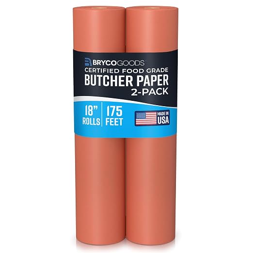 Bryco Goods Pink Butcher Paper Rolls, Smoking Meat by BrycoGoods