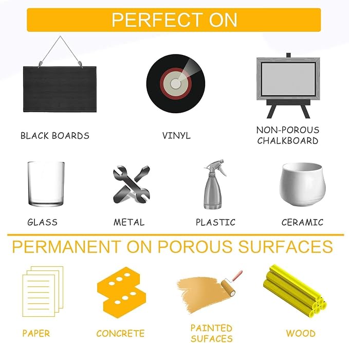 Timart Liquid Chalk Markers, 6mm Bold Tip Chalk Pens, Dry Erase Marker Pens - Image 8