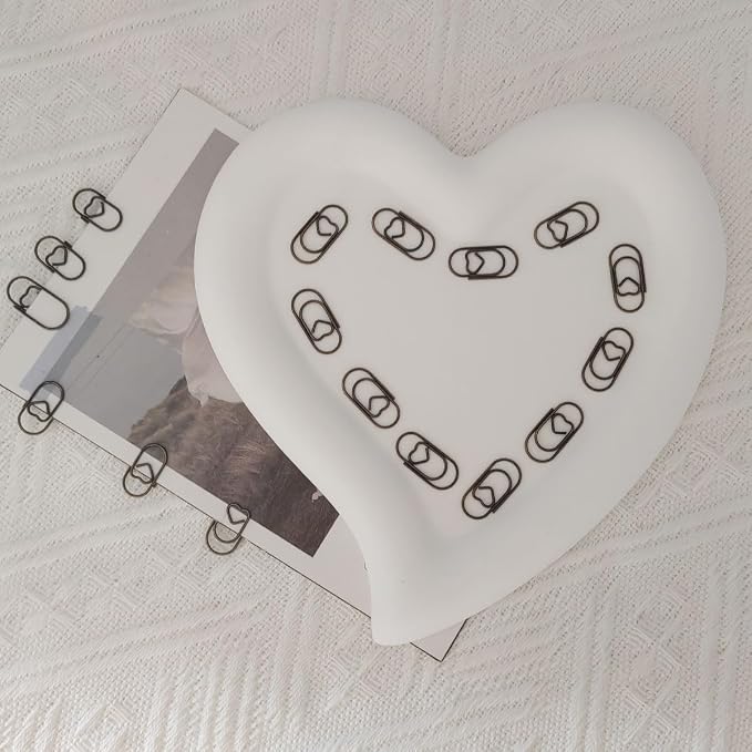 200 Pack Love Heart Shaped Paper Clips, Mini Paperclips Papers, 0.8inch Small - Image 7