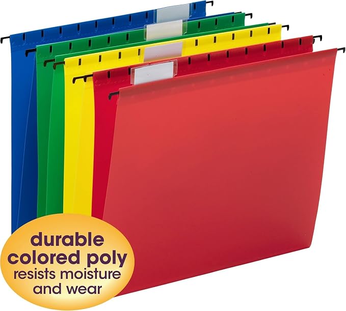 Smead Poly Plastic Hanging File Folders - Image 5