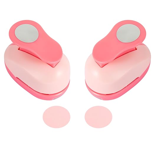 QIQQIKIN Circle Paper Punch, 1 Inch, Hole Puncher, Craft Tool - Image 2