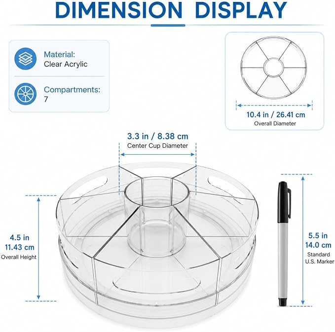 CraftGenes Rotating Organizer, Art Supply Organizer and Marker Organizer - Image 4